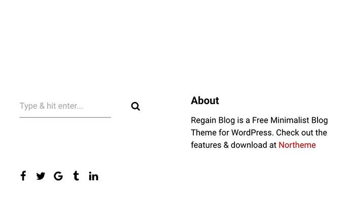 regain minimalist wordpress theme wordpress themes minimalist